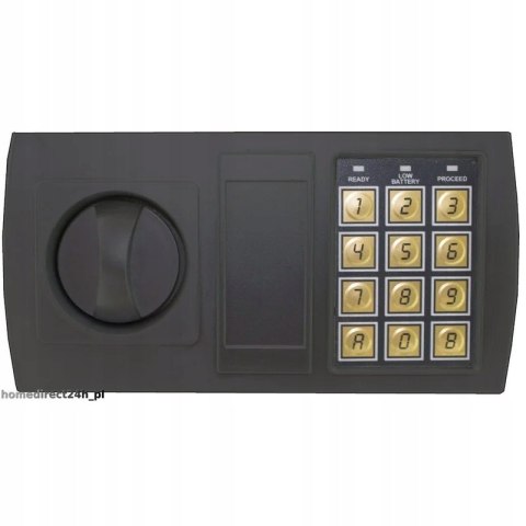Sejf meblowy elektroniczny czarny szyfr klucze