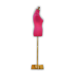 Manekin krawiecki BITUXX ciemno-różowy kobiecy z nogą
