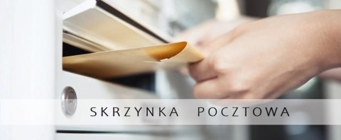 Stojąca skrzynka pocztowa system letterbox boczny zamek ciemnoszary / jasnoszary