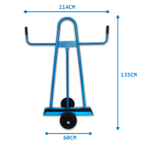 Wózek platformowy do przewozu płyt OSB GK MDF drzwi okien 300kg