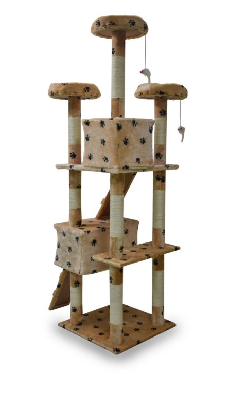 DRAPAK DLA KOTA 170CM BEŻOWY W ŁAPKI DOMEK DRZEWKO LEGOWISKO DRAPAK DLA KOTA 170CM BEŻOWY W ŁAPKI DOMEK DRZEWKO LEGOWISKO