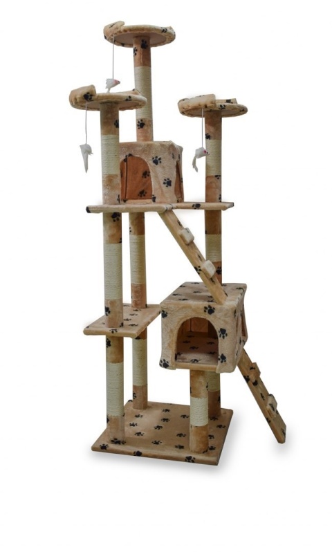 DRAPAK DLA KOTA 170CM BEŻOWY W ŁAPKI DOMEK DRZEWKO LEGOWISKO DRAPAK DLA KOTA 170CM BEŻOWY W ŁAPKI DOMEK DRZEWKO LEGOWISKO