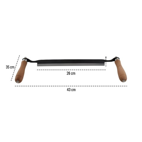 Ośnik do korowania kory prosty strug ręczny korownik 25cm