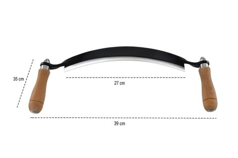 Ośnik do korowania kory zakrzywiony strug ręczny korownik 25cm