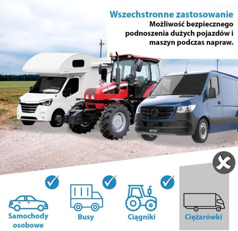 Podpora Kobyłka Podstawka Warsztatowa do 12T 74-122cm Niebieska