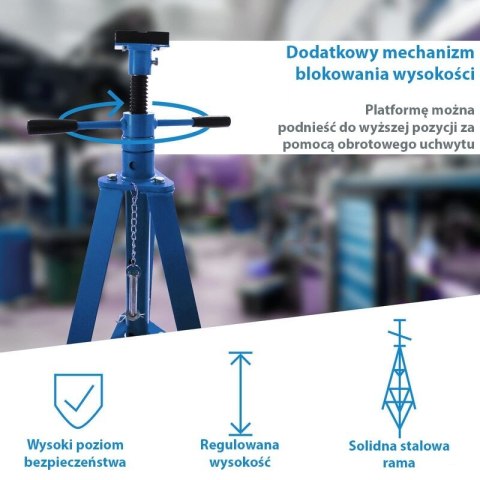 Podpora kobyłka osiowa 2T niebieska