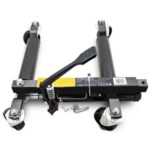 Wózek rolka pod koła z podnośnikiem hydraulicznym 680kg 1 szt. czarny