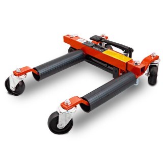 Wózek rolka pod koła z podnośnikiem hydraulicznym 680kg 1 szt czerwony