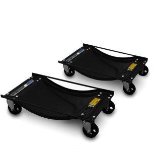 2x Wózki Manewrowe pod koła SERWISOWE z Udźwigiem 2x450KG 900kg Czarne