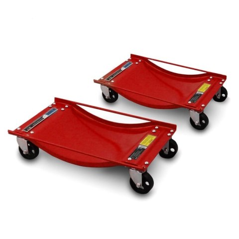 2x Wózki Manewrowe pod koła SERWISOWE z Udźwigiem 2x450KG 900kg Czerwone 2x Wózki Manewrowe pod koła SERWISOWE z Udźwigiem 2x450KG 900kg Czerwone