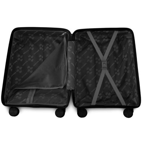 Zestaw Walizek 4w1 BERWIN ABS CZARNE – XL L M + Kuferek