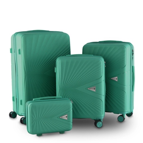 Zestaw Walizek BERWIN ABS Morska Bryza 4szt – XL L M + Kuferek