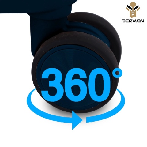 Zestaw Walizek BERWIN ABS Morska Zieleń 4szt – XL L M Kuferek