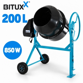 Betoniarka Mieszarka do zaprawy i cementu Elektryczna 200L BITUXX