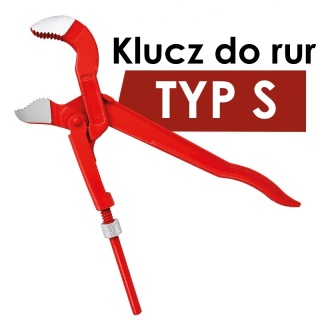 Klucz Szczypce do rur Typ S 1" do instalacji WOD-GAZ BITUXX