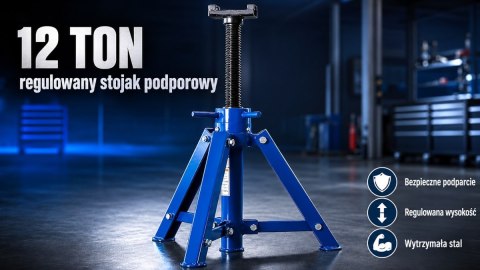 Kobyłka podpora stalowa regulowana 45-72,5cm 12T 12000kg