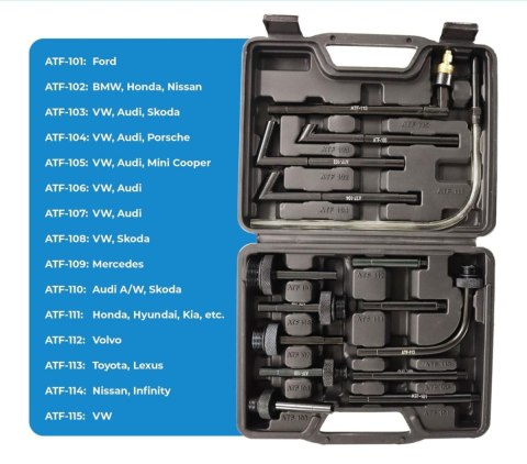 Ręczny napełniacz do oleju 7,5L + adaptery