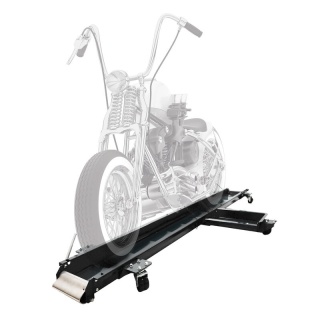 Wózek manewrowy szyna do motocykla 567 kg czarny