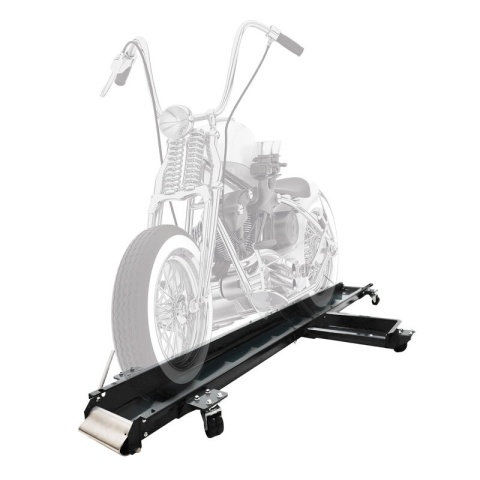 Wózek manewrowy szyna do motocykla 567 kg czarny