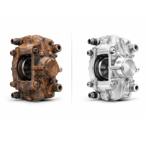 Zestaw pistolet do piaskowania pneumatyczny 4 el ścierniwo stalowy zbiornik