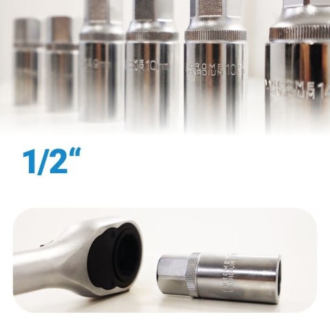 Zestaw wykrętaków do szpilek i śrub 9-16mm 1/2" 11 elementów