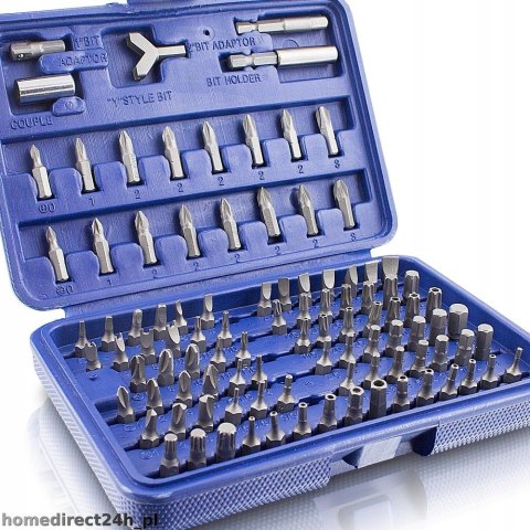 KOŃCÓWKI BITY PH PZ IMBUSY TORX + PUDEŁKO 100 ELEM