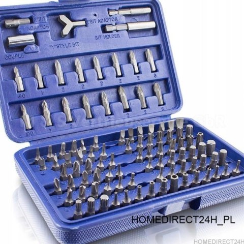 KOŃCÓWKI BITY PH PZ IMBUSY TORX + PUDEŁKO 100 ELEM