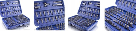 KOŃCÓWKI BITY PH PZ IMBUSY TORX + PUDEŁKO 100 ELEM