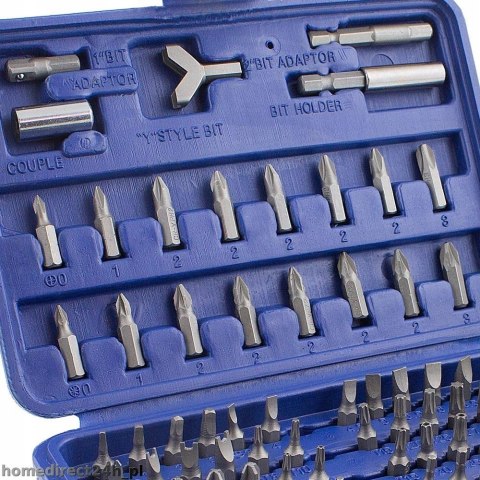 KOŃCÓWKI BITY PH PZ IMBUSY TORX + PUDEŁKO 100 ELEM