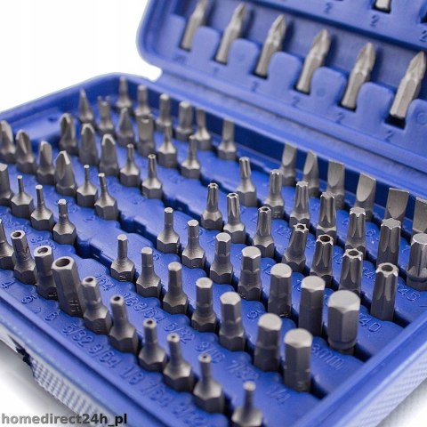 KOŃCÓWKI BITY PH PZ IMBUSY TORX + PUDEŁKO 100 ELEM