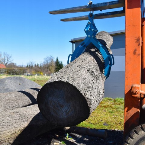 Chwytak do drewna 520mm 800kg szczypce samozacisk