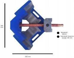Precyzyjne Imadło Kątowe Solidne Ciężkie 80mm Precyzyjne Imadło Kątowe Solidne Ciężkie 80mm