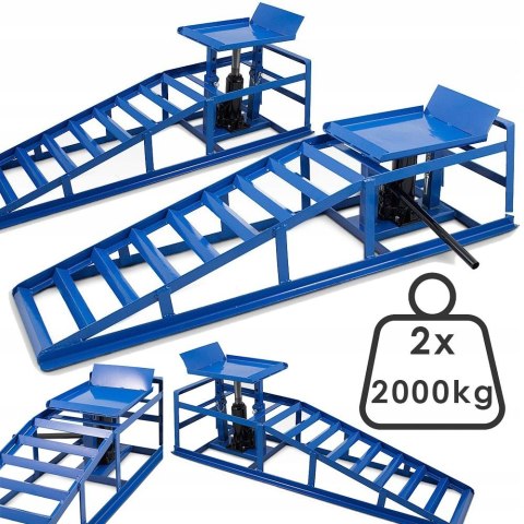 RAMPA Z PODNOŚNIKIEM HYDRAULICZNYM RAMPY 2 x2000kg