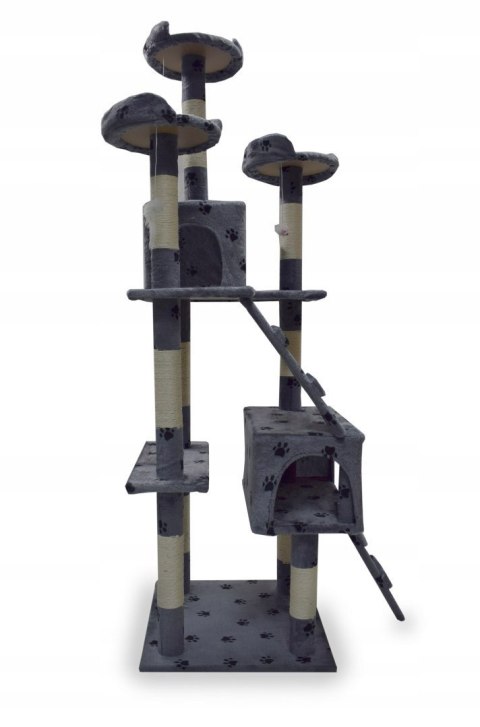 DRAPAK DLA KOTA JASNOSZARY W ŁAPKI 170CM DRZEWKO