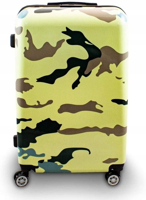 ZESTAW KOMPLET NOWOCZESNYCH WALIZEK 3D PODRÓŻNYCH M L XL WALIZKI CAMOUFLAGE