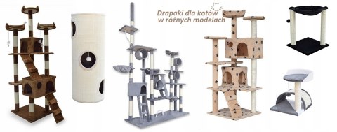 Drapak/Tuba/ Wieża dla Kota 100cm Siwy Wysoki Sizal